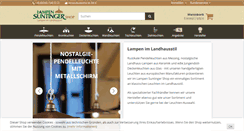 Desktop Screenshot of lampen-suntinger-shop.com